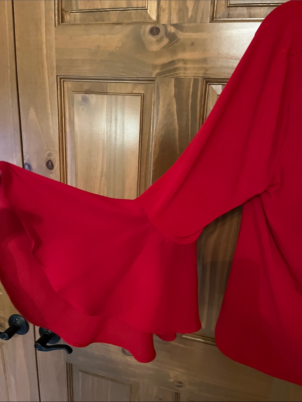 Chelsea & Theodore Red Blouse - Picture 2 of 4